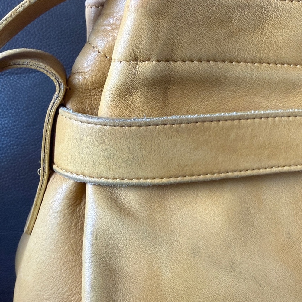 Vintage Coach SoHo Belted Pouch Bag Style # 4156 Yellow - Picture 5 of 16